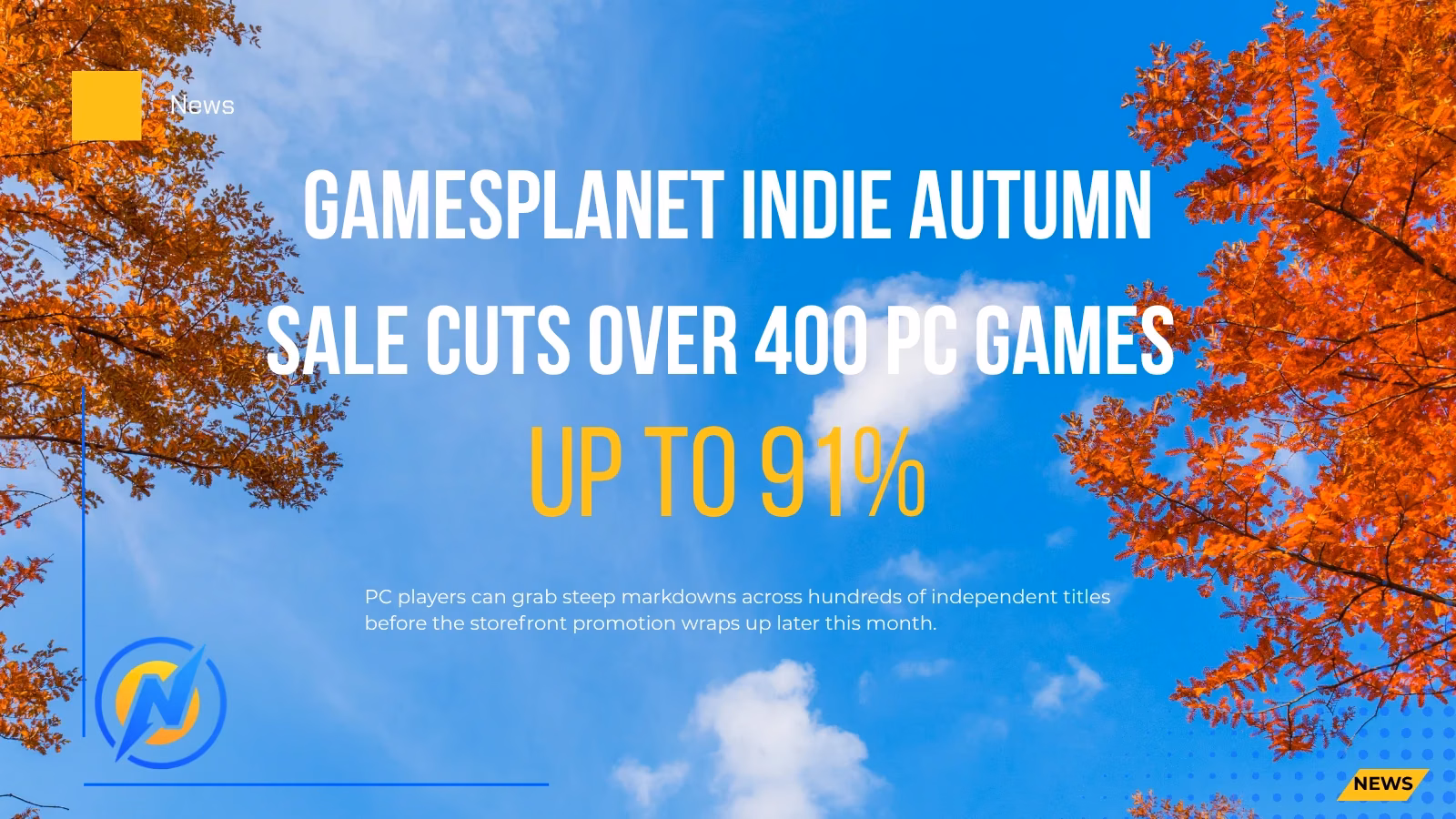 Gamesplanet Indie Autumn Sale Drops Prices Up to 91%