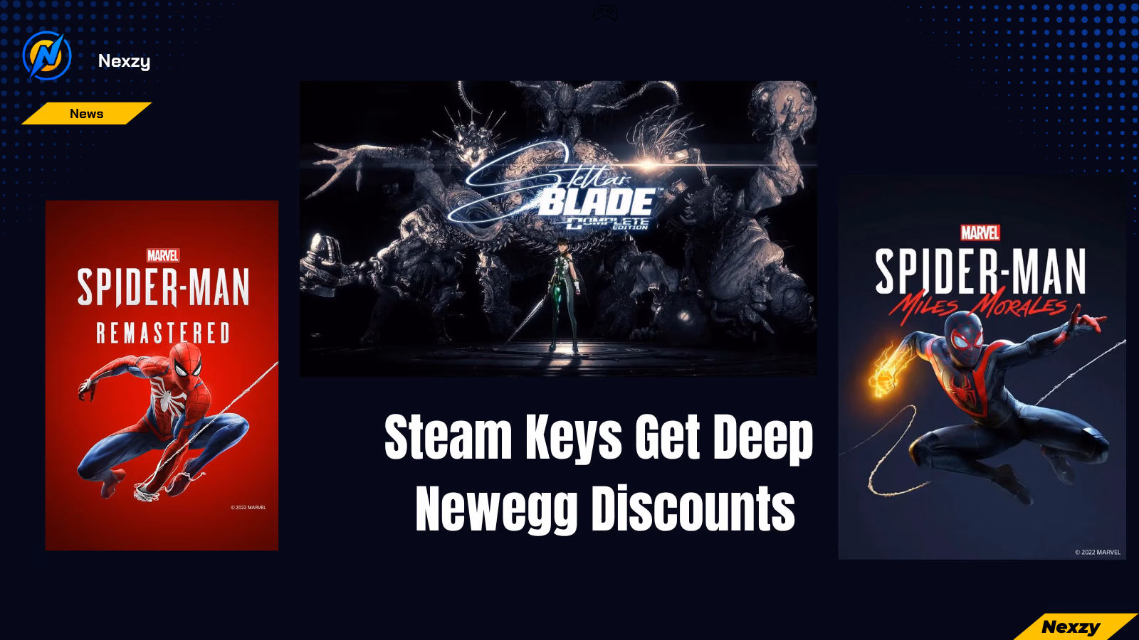 Stellar Blade and Spider-Man Steam Keys Get Deep Newegg Discounts