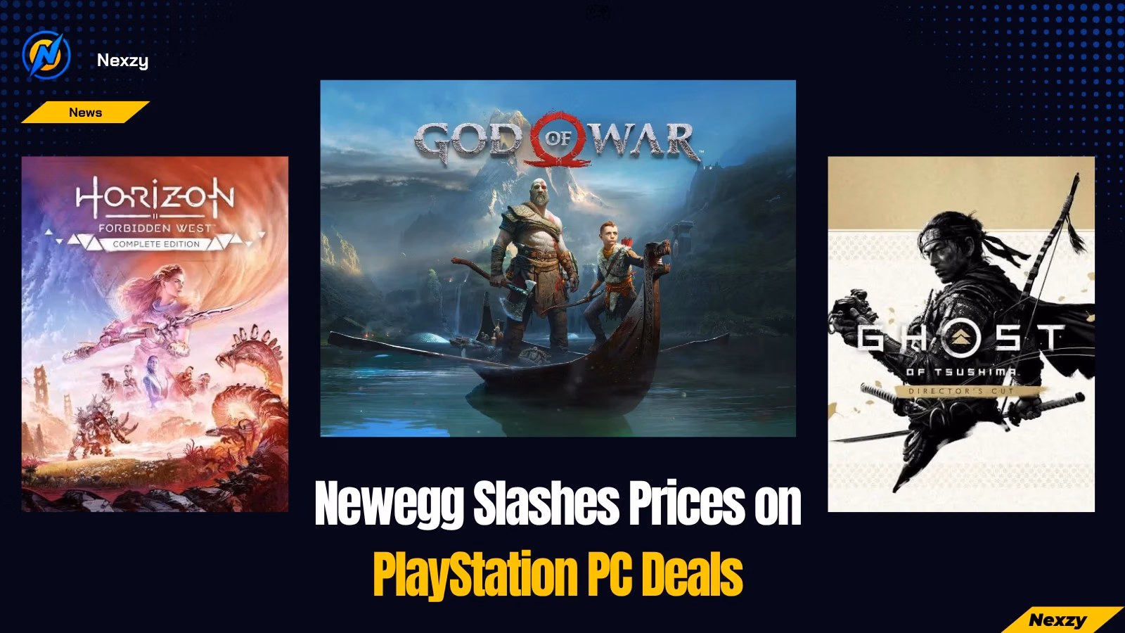 PlayStation PC Deals: Newegg Slashes Prices on God of War and Ghost of Tsushima