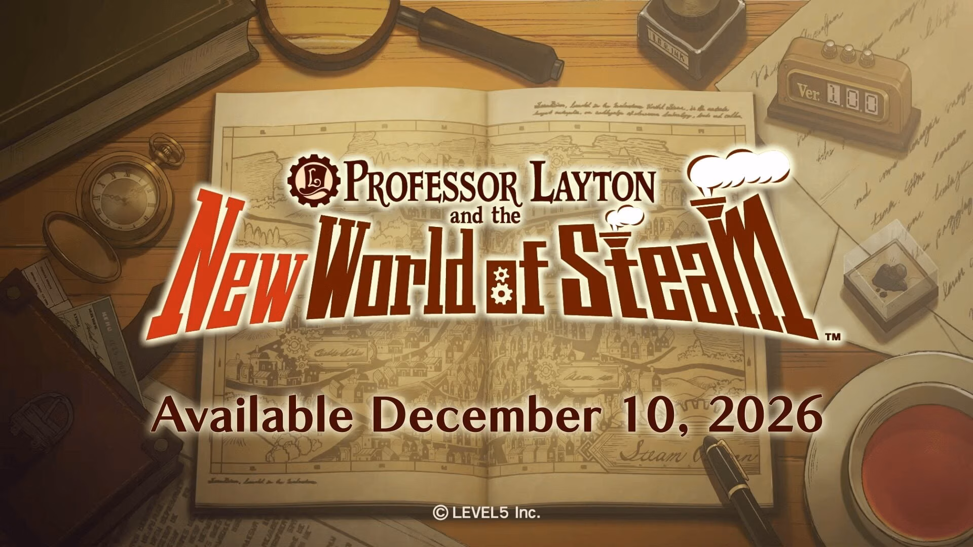 Professor Layton and the New World of Steam Gets December 2026 Release Date