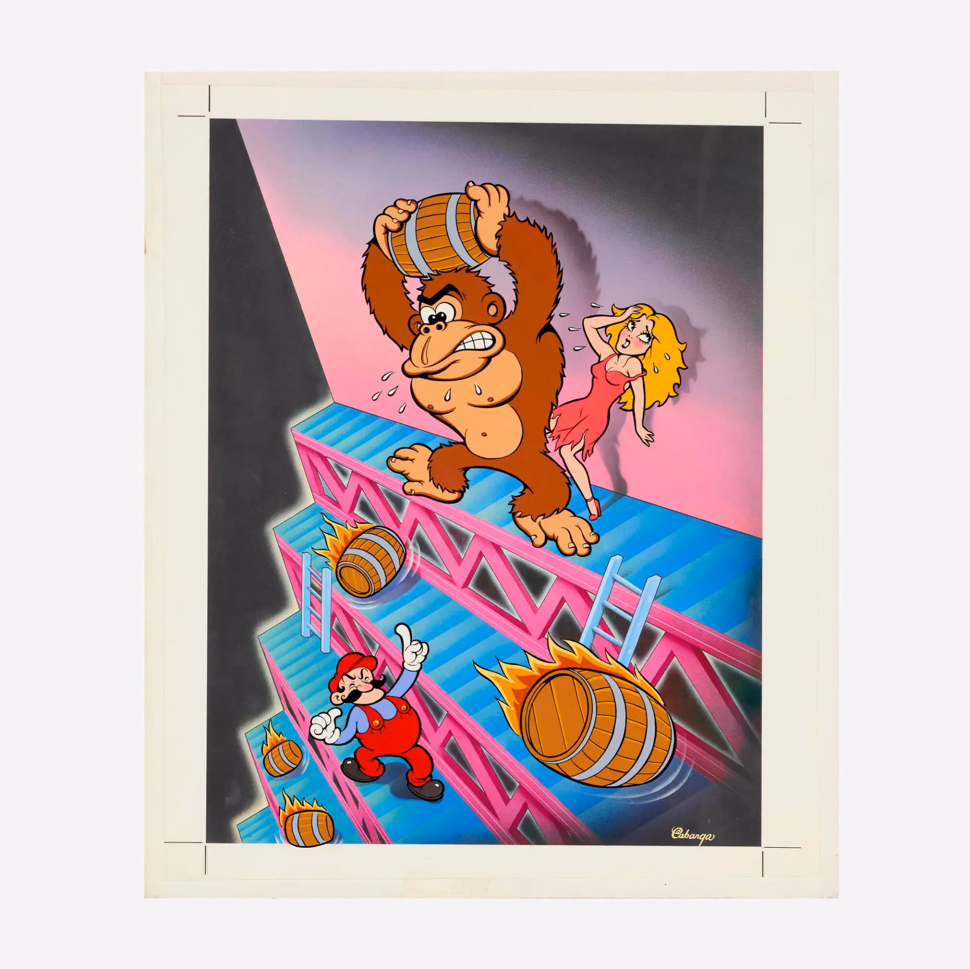 Original 1981 Donkey Kong Arcade Poster Sells for Record $329,400