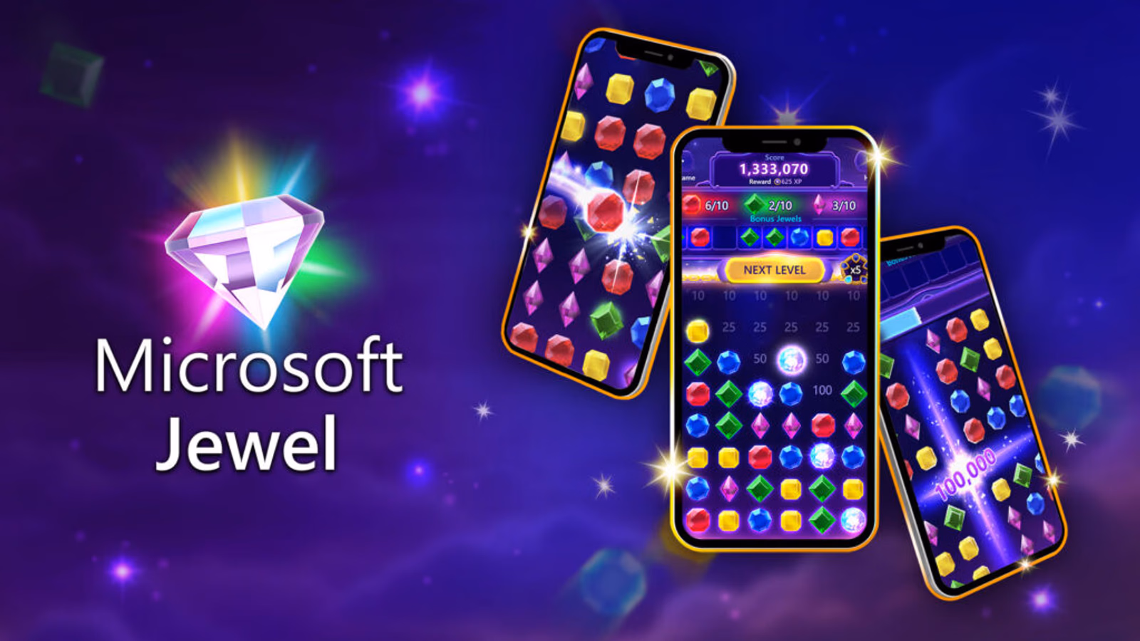 Microsoft Jewel: Casual Match-3 Game Launches on Mobile with Xbox Achievements