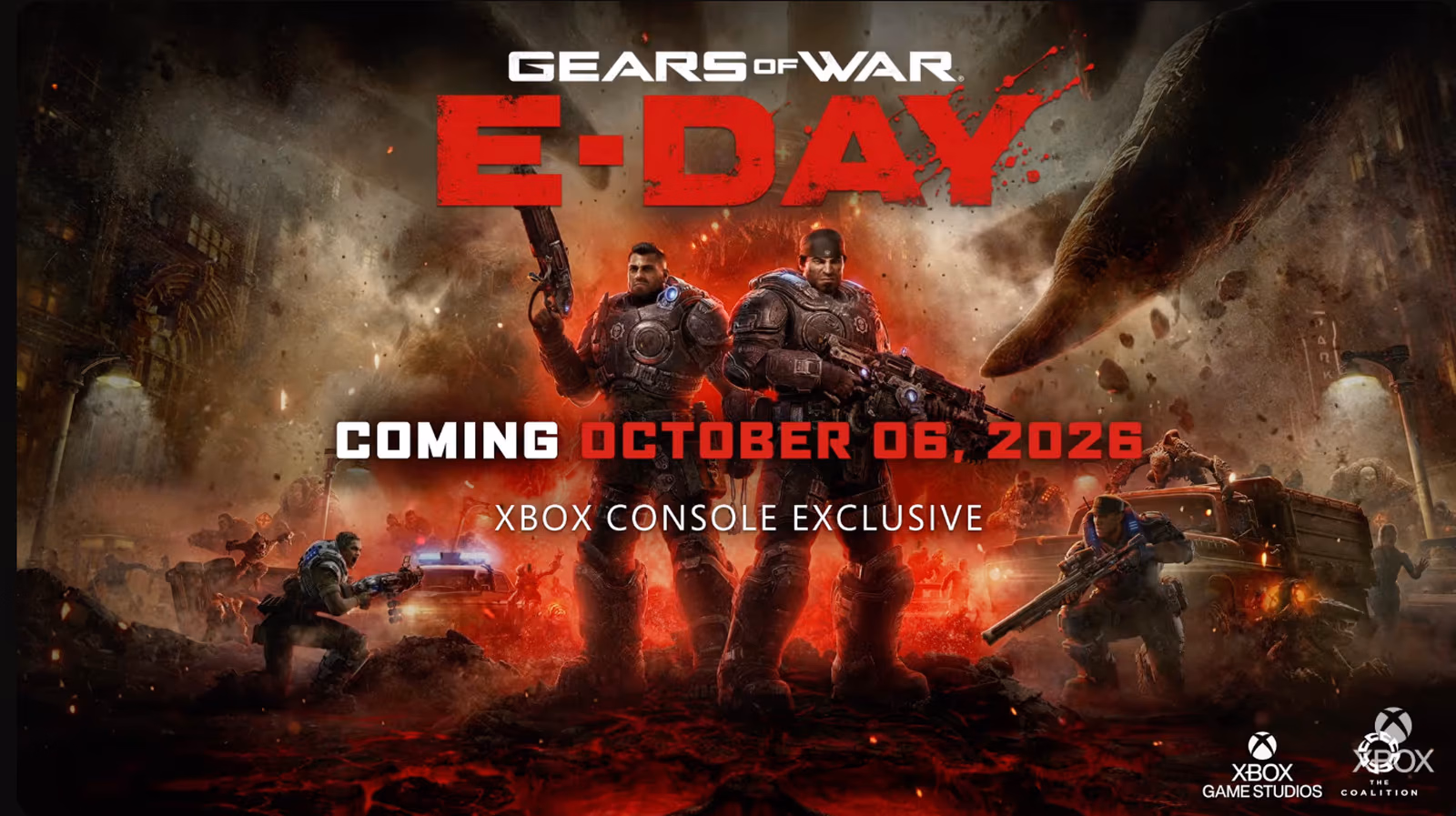 Gears of War: E-Day Previews Reveal October 2026 Release