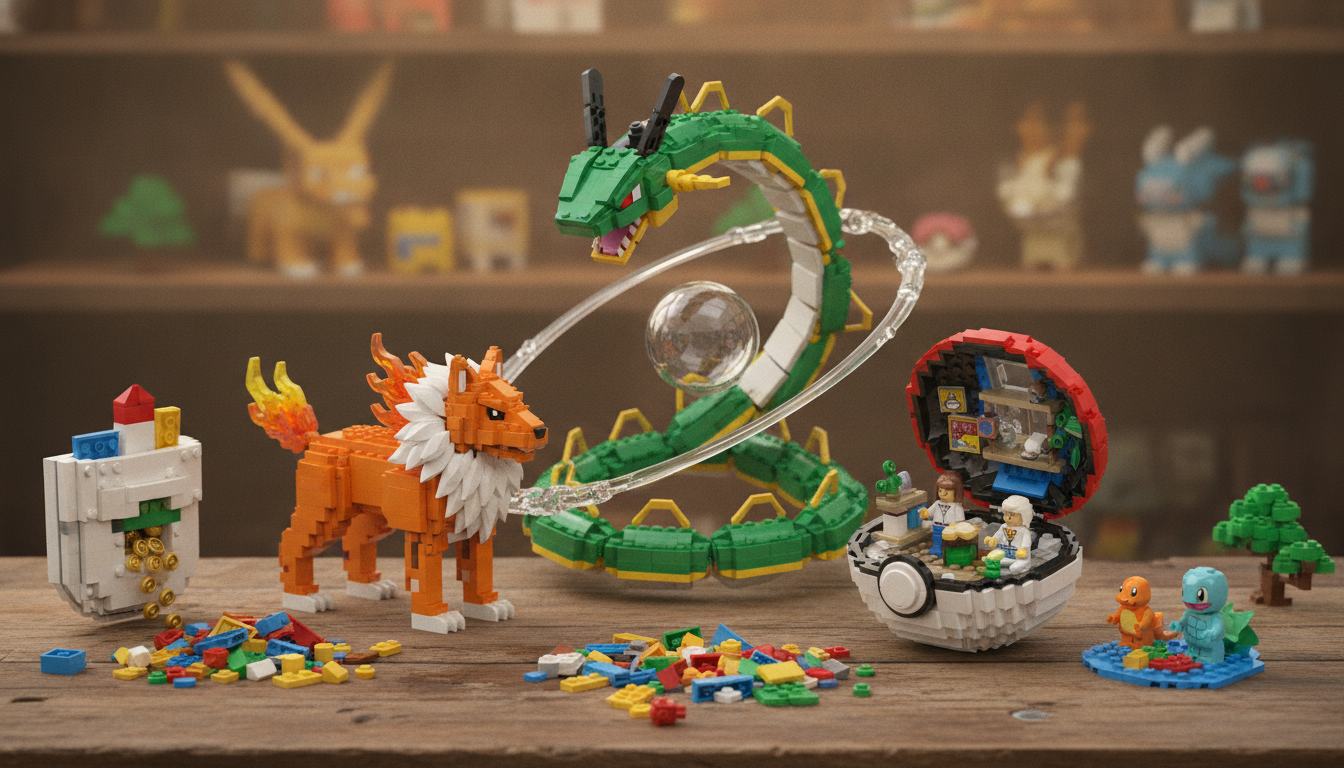 LEGO’s New Pokémon Sets Feature Rayquaza, Arcanine, and a Polly Pocket-Style Oak's Lab — Nexzy news illustration